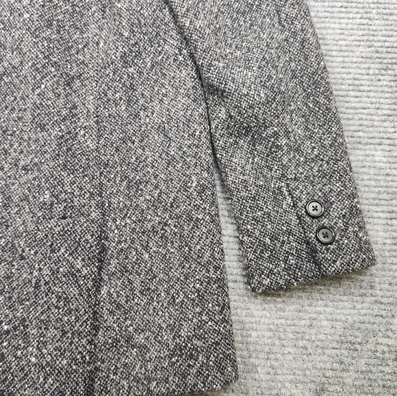 J CREW Women's PEACOAT Gray Black FLECKED Wool Blend Heavy Size Small Petite - Picture 13 of 14